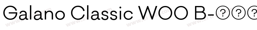Galano Classic W00 B字体转换